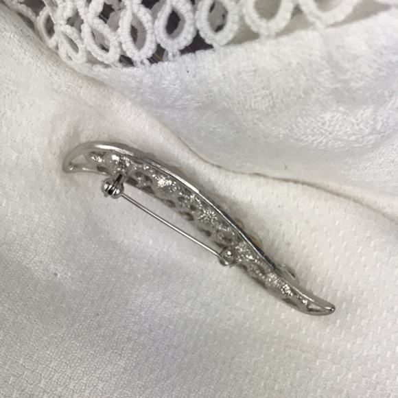 Gorgeous Sparkling Faux Diamond Pin | 2 1/2 Inches Long - Picture 7 of 7